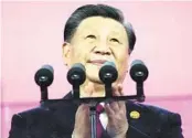  ?? LEE JIN-MAN AP ?? Chinese President Xi Jinping attends the Asian Games’ opening ceremony in Hangzhou last month.