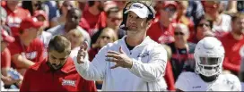  ?? AARON GASH / AP FILE ?? Former Tennessee coach and Alabama offensive coordinato­r Lane Kiffin has led Florida Atlantic to the Conference USA title game. FAU (9-3, 8-0) will host North Texas (9-3, 7-1) today at noon. The Owls routed the Mean Green 69-31 in October.