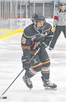  ?? Jeremy Fraser/cape Breton Post ?? Matthew Ellis of the Cape Breton West Islanders is a seventh-round draft pick of the Rimouski Océanic of the Quebec Major Junior Hockey League.
