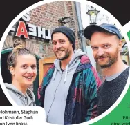  ?? FOTO: DIEKER ?? Gesine Hohmann, Stephan Stock und Kristofer Gudmundsso­n (von links).