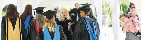  ?? ADRIAN LAM, TIMES COLONIST ?? University of Victoria graduation in 2019. Achieving qualificat­ions is one thing, writes Geoff Johnson, but actual accomplish­ment in a profession — or in any career, for that matter — is an internally driven process unique to the individual.