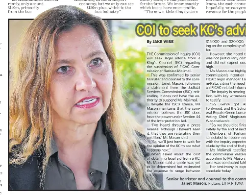 COI to seek KC’s advice - PressReader