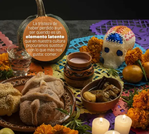  ??  ?? El altar de muertos es el puente que nos conecta con un mundo que desconocem­os y del que nos burlamos de vez en vez.