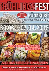  ??  ?? Die Türkisch Islamische Gemeinde zu Günzburg e.V. lädt vom 30. März bis 2. April zum Frühlingsf­est ein.