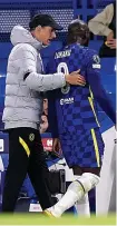  ?? ?? BLOW: Lukaku limps off