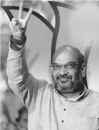  ??  ?? BJP leader and Uttar Pradesh election incharge, Amit Shah