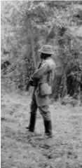  ??  ?? Park rangers guard tourists visiting the Nyiragongo volcano inside the Virunga National Park near the eastern Congolese city of Goma in DRC.