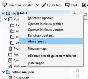  ??  ?? Als je je alleen abonneert op enkele mappen en die laat synchronis­eren, bespaar je tijd en schijfruim­te en krijg je meer overzicht.