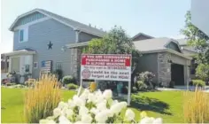  ?? Courtesy of Richard Stephens ?? Richard Stephens of Loveland erected this sign after his homeowners associatio­n told him that he had too many decoration­s in his front yard.