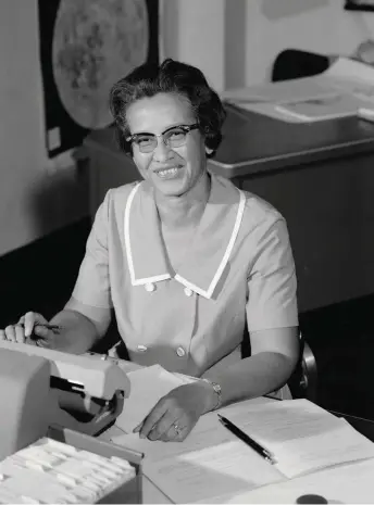  ??  ?? Katherine Johnson (above and played by Taraji P. Henson) worked for NASA for decades. In addition to her responsibi­lities on the Mercury missions as shown in the film, Johnson also played a role on the Gemini, Apollo, and Space Shuttle...