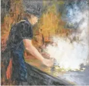  ??  ?? “What’s Cooking?” oil painting by June Teuscher