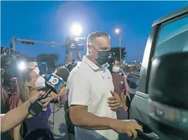  ?? COURTESY ?? Frank Artiles leaves the Turner Guilford Knight Correction­al Center in Miami on March 18.