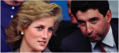  ??  ?? two-way relationsh­ip: Princess Diana with Patrick Jephson at the Burghley Horse Trials in 1989