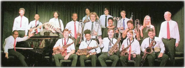  ??  ?? BIG BAND: Performers for the Sekunjalo Edujazz Concert at the Artscape Theatre, which will take place on Saturday, July 1 and feature adult urban contempora­ry jazz.