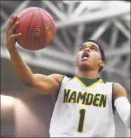  ?? Catherine Avalone / Hearst Connecticu­t Media ?? Jaylen Ricks and Hamden will try and make a run in Division I as the No. 6 seed.