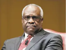  ?? Pablo Martinez Monsivais / Associated Press 2018 ?? Justice Clarence Thomas declared control of so much speech in the hands of a few private parties to be unpreceden­ted.