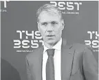  ??  ?? Marco van Basten was suspended from his duties as a soccer analyst for a week by Fox Sports.