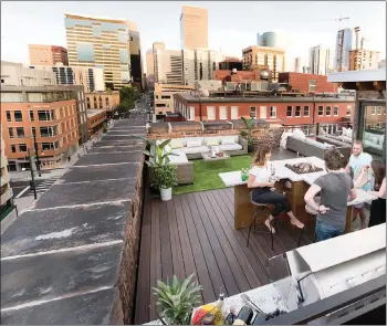  ??  ?? Rooftop decks reclaim space and can offer an unrivalled view!