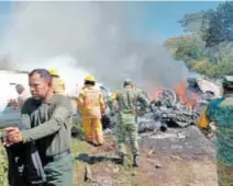  ?? CORTESÍA: ARCHIVO CUERPOS DE RESCATE ?? El LearJet 45 sufrió un accidente en Veracruz