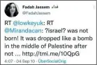  ?? ?? Twitter’s recently appointed news ‘curator’ for the Middle East and North Africa, Fadah Jassem — and a selection of her inflammato­ry tweets