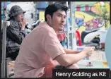  ??  ?? Henry Golding as Kit