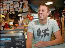  ?? RYON HORNE / RHORNE@AJC.COM ?? King of Pops co-founder Steven Carse usually finds himself eating at Lottafrutt­a.