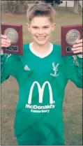  ??  ?? Eagles under-13s’ manager’s and parents’ player-of-thematch Ellis Read