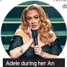 ?? ?? Adele during her An Audience With... on ITV