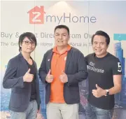  ??  ?? Executives from left: Koichi Saito, Natthapon Asswisessi­wakul and Sompoat Chansomboo­n. The company aims to become a multi-listing property channel in Thailand over the next 2-3 years.