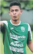  ??  ?? TALENTO. Cristian Cálix, jugador del Marathón.