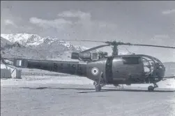  ?? HT ARCHIVE ?? The officers assembled in Poonch for an inspection tour of the area in the French-made IAF Alouette barely two hours before the crash.