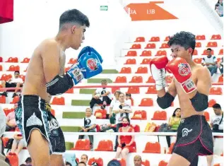 ??  ?? EMOTIVAS LAS contiendas en el Campeonato Nacional de Artes Marciales "Tamaholi 2021"