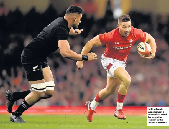  ??  ?? > Rhys Webb appearing in a Wales shirt could be a sight to cherish in the 2018 Six Nations