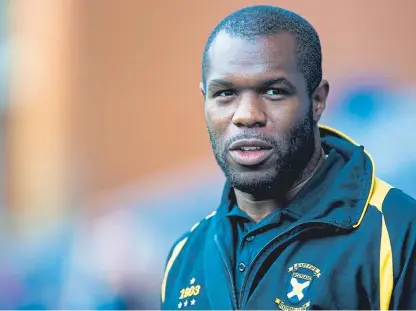  ?? Picture: SNS Group. ?? Striker Christian Nade has spoken about his battle with depression which plagued him during his stint with Raith Rovers – and how his religion and role as a dad helped beat it.