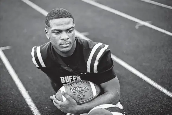  ?? Marie D. De Jesús / Staff photograph­er ?? All-Greater Houston offensive player of the year: Devon Achane of Fort Bend Marshall scored 115 touchdowns during a stellar high school career.