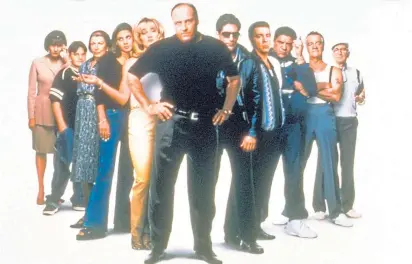  ??  ?? Paulie “Walnuts” Gualtieri, played by Tony Sirico, second right, joins this Sopranos line-up