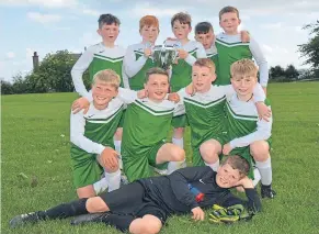  ??  ?? Angus Trophy Centre Small Schools Cup winners were St Ninian’s RC PS, who beat St Pius in the final.