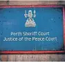  ??  ?? Stuart Lymer from Staffordsh­ire was charged with possessing a knife when he appeared at Perth Sheriff Court.