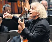  ??  ?? Guiding hand: Simon Rattle, right, brings his seasoned mastery of Gustav Mahler to the Barbican