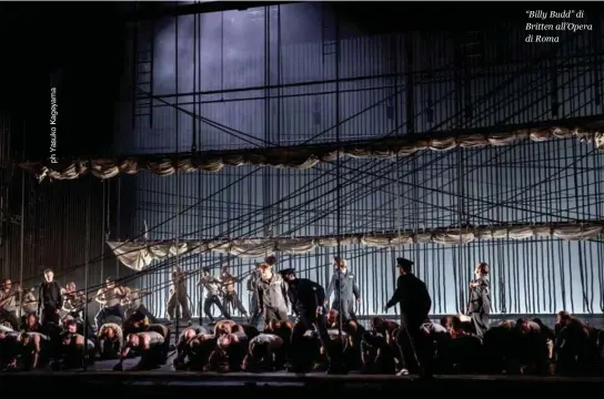  ??  ?? “Billy Budd” di Britten all’Opera di Roma