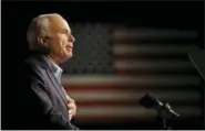  ?? GERALD HERBERT — THE ASSOCIATED PRESS FILE ?? In this file photo, Republican presidenti­al candidate Sen. John McCain, R-Ariz., speaks at a rally in Davenport, Iowa.