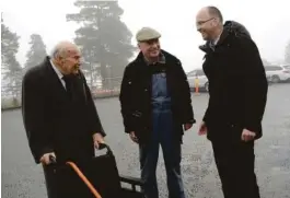  ??  ?? FORNØYDE: En gledens dag mente F.v. Andreas K.L Ugland, Johan Benad Ugland og Kjetil Glimsdal.