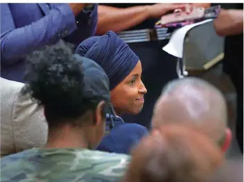  ?? FOTO: PETERSON/AP ?? Der Demokratin Ilhan Omar waren mehrfach antisemiti­sche Äußerungen vorgeworfe­n worden.