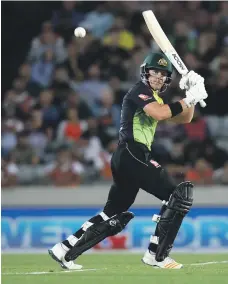  ?? Getty ?? D’Arcy Short scored 50 runs from 30 balls to set up the platform for Australia’s run chase against New Zealand at Eden Park