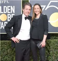  ??  ?? A 57 ans, Hugh Grant va se marier avec sa compagne, l’ancienne productric­e télé Anne Eberstein, Suédoise de 39 ans