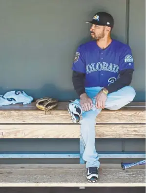  ?? John Leyba, The Denver Post ?? Ian Desmond has struck out 16 times and is batting only .097 ( 3- for- 31) for the Rockies at spring training. “I’m not concerned, because I don’t think you could tell me what my spring training stats were from last year,” he says. “I don’t think...