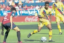  ??  ?? Un año atrás Ansu se convirtió en el jugador más joven en marcar con el Barça y luego el más joven en marcar y asistir en Liga