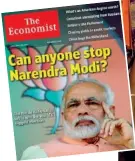  ??  ?? In copertina Il settimanal­e «The Economist»: qualcuno potrà fermare Modi?