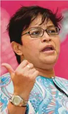  ??  ?? Datuk Seri Azalina Othman Said