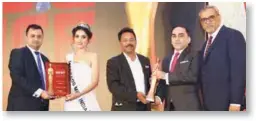  ??  ?? The award was given to The Lalit New Delhi and received by Vishal Sharma, Head of Sales Banquet and Vijay Bhalla, National Head - Corporate Sales